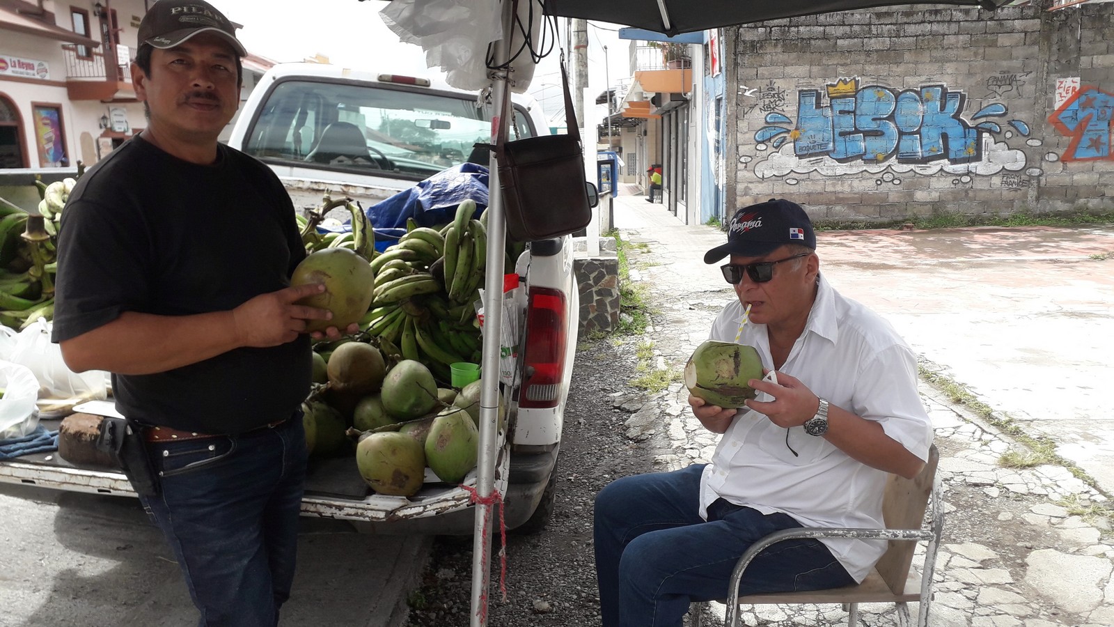 Enjoy "Agua de Pipa" - Coconut Water from a fresh cut Coconut